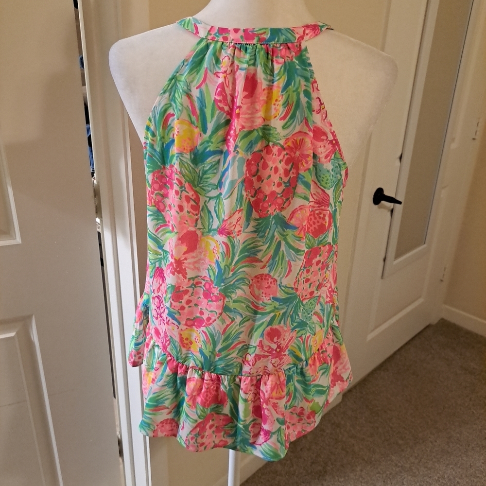 Lilly Pulitzer Carolane Halter Top Size M EUC - Picture 5 of 7